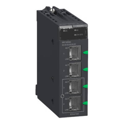 Ethernet module M340 - 4 x RJ45 10/100 - Schneider Electric - BMXNOC0401