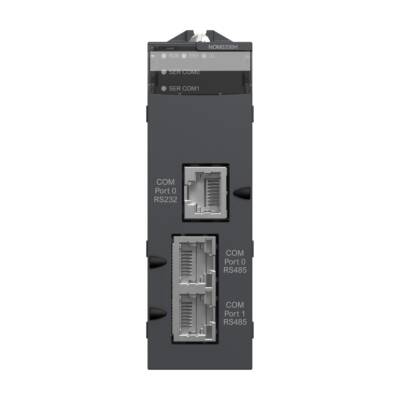 Harshed serial link module with 2 RS-485/232 ports in Modbus and Character mode - Schneider Electric - BMXNOM0200H