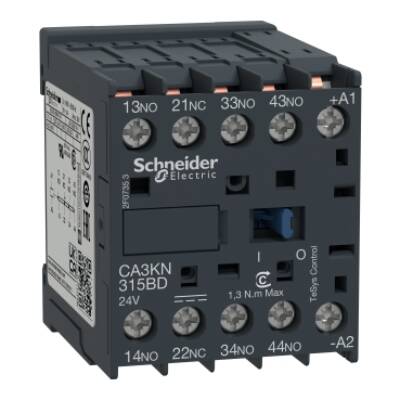 TeSys K control relay - 3 NO + 1 NC - <= 690 V - 24 V DC standard coil - Schneider Electric - CA3KN315BD