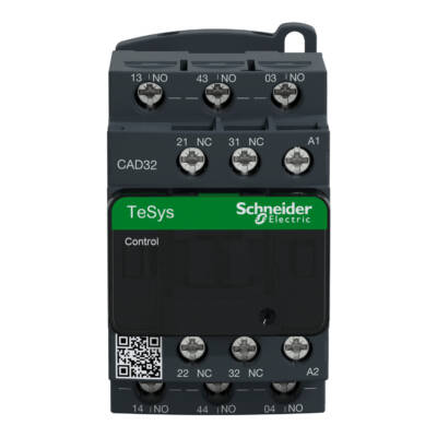 TeSys D control relay - 3 NO + 2 NC - <= 690 V - 415 V AC standard coil - Schneider Electric - CAD32N7