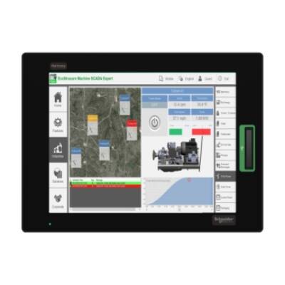 15.0 Industrial FPM, Harmony FP6, XGA, 16M colors, Analog Multi Touch (2 points), Front USB A/micro-B, DVI, USB Type B, 24V DC - Schneider Electric - HMIFP6700TMD