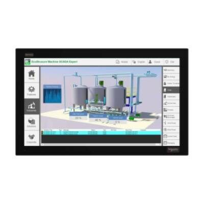 22w Industrial FPM, Harmony FP6, Full HD, 16M colors, PCAP Multi Touch (2 points) with optimized noise filter, DVI, USB Type B, 24V DC - Schneider Electric - HMIFP6900WCD