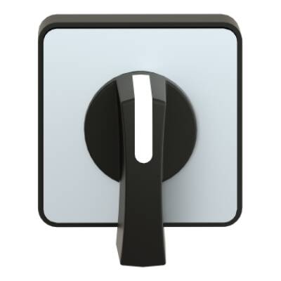 operating head 45 x 45 mm - black color - black handle - blank for engraving - Schneider Electric - KAC1H