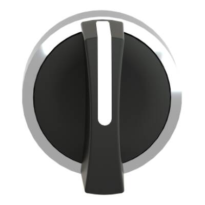 operating head with bezel Ø 28.5 mm, metal - black standard handle - Schneider Electric - KAXZ1M12