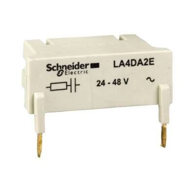 TeSys D - suppressor module - RC circuit - 24...48 V AC - Schneider Electric - LA4DA2E