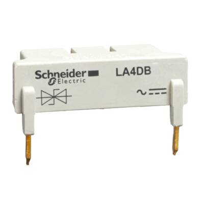 TeSys D - suppressor module - diodes - 24...250 V DC - Schneider Electric - LA4DC3U