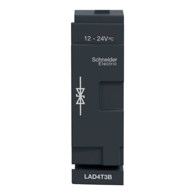 TeSys D - suppressor module - bidirectional peak limiting diode - 24 V AC/DC - Schneider Electric - LAD4T3B