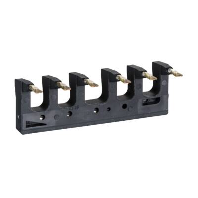 Set of power connections, parallel busbar, for 3P reversing contactors assembly, LC1D09-D38 spring terminals - Schneider Electric - LAD9V12