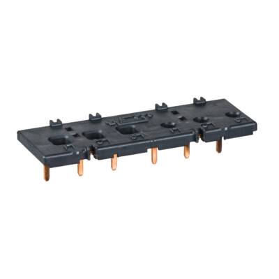 Set of power connections, parallel busbar, for 3P reversing contactors assembly, LC1D09-D38 screw clamp terminals - Schneider Electric - LAD9V5