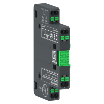 Auxiliary contact block, TeSys Giga, 1NO + 1NC, lateral face side mounting, push-in terminals L1/R1 - Schneider Electric - LAG8N113P