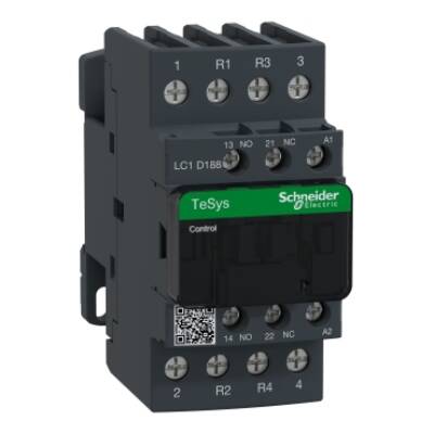TeSys D contactor - 4P(2 NO + 2 NC) - AC-1 - <= 440 V 32 A - 220 V AC coil - Schneider Electric - LC1D188M7