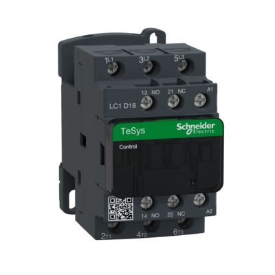 TeSys D contactor - 3P(3 NO) - AC-3 - <= 440 V 18 A - 575 V AC coil - Schneider Electric - LC1D18SC7