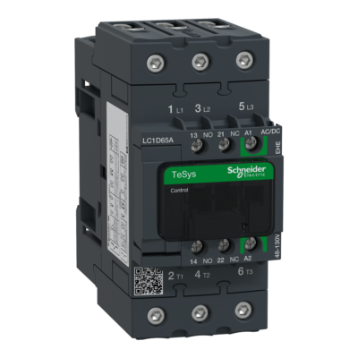 TeSys D contactor - 3P - <= 440 V - 65 A AC-3 - 48...130 V AC/DC coil - Schneider Electric - LC1D65AEHE