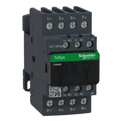 TeSys D contactor - 4P(4 NO) - AC-1 - <= 440 V 40 A - 240 V AC 50/60 Hz coil - Schneider Electric - LC1DT40U7