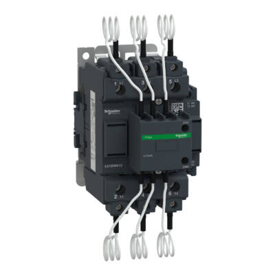 Capacitor contactor, TeSys D, 63 kVAR at 400 V/50 Hz, coil 400 V AC 50/60 Hz - Schneider Electric - LC1DWK12V7