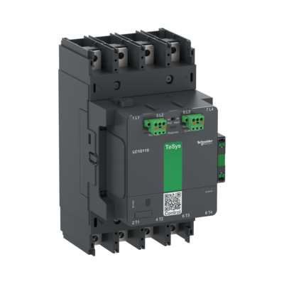 High power contactor, TeSys Giga, 4 pole (4NO), AC-1 <=440V 250A, advanced version, 24…48V wide band AC/DC coil - Schneider Electric - LC1G1154BEEA