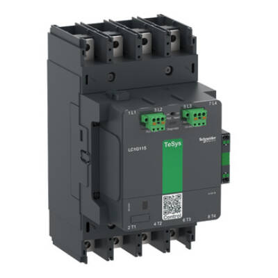 High power contactor, TeSys Giga, 4 pole (4NO), AC-1 <=440V 275A, advanced version, 48…130V wide band AC/DC coil - Schneider Electric - LC1G1504EHEA