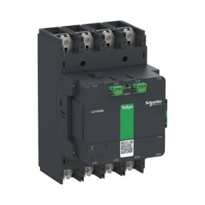 High power contactor, TeSys Giga, 4 pole (4NO), AC-1 <=440V 385A, advanced version, 48…130V wide band AC/DC coil - Schneider Electric - LC1G2654EHEA