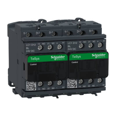 TeSys Deca 3P REVERS CONT 12A AC3 LOW CONSUMP S177 - Schneider Electric - LC2D12BLVS177