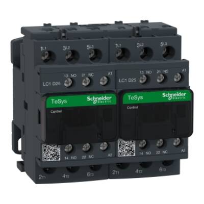 REVERSING CONTACTOR 575VAC 25A IEC - Schneider Electric - LC2D25G7V