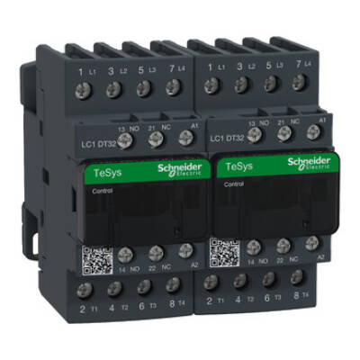 TeSys D changeover contactor - 4P(4 NO) - AC-1 - <= 440 V 32 A - 110 V AC coil - Schneider Electric - LC2DT32F7