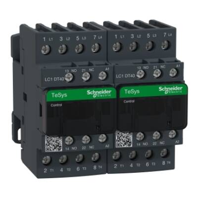 TeSys D changeover contactor - 4P(4 NO) - AC-1 - <= 440 V 40 A - 230 V AC coil - Schneider Electric - LC2DT40P7