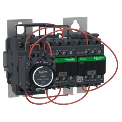 TeSys D - star delta starter - 3 x 3P (3 NO) - 18 A - 24 V AC coil - Schneider Electric - LC3D18AB7
