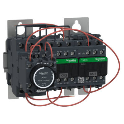 TeSys D - star delta starter - 3 x 3P (3 NO) - 18 A - 110 V AC coil - Schneider Electric - LC3D18AF7