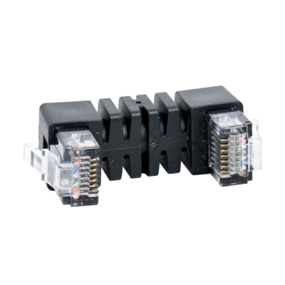 Jumper for side by side mounting TeSys T - 2 x RJ45 - 0.04 m - Schneider Electric - LTMCC004