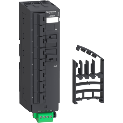 Modbus splitter block - 10 RJ45 and 1 screw terminal block - Schneider Electric - LU9GC3