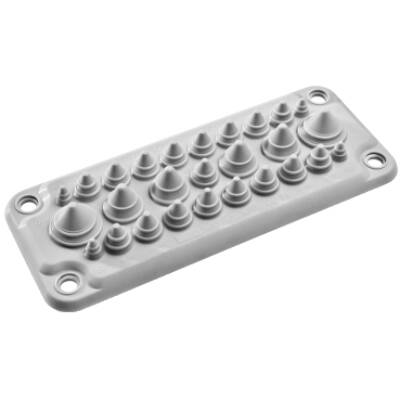 Spacial - Cable entry membrane type FL21 with 27 entrances IP66 - Schneider Electric - NSYAECPFLT25