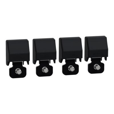 Set of 4 wall fixing brackets and cover for Spacial S3D - Schneider Electric - NSYAEFPFSC2