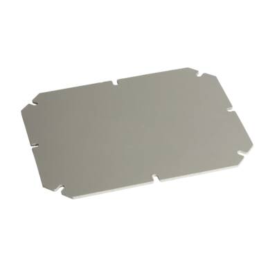 Mounting plate in galvanized steel, thickness 15 mm For boxes of H225W175 mm - Schneider Electric - NSYAMPM2419TB