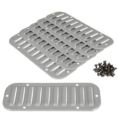 Metal outlet grille - cut-out 417x120mm ext dim 445x148mm IP20 - Schneider Electric - NSYCAG417X120M