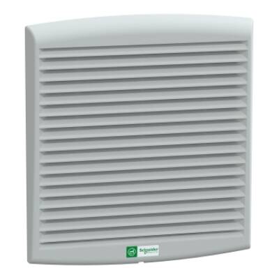 ClimaSys forced vent. IP54, 165m3/h, 24V DC, with outlet grille and filter G2 - Schneider Electric - NSYCVF165M24DPF
