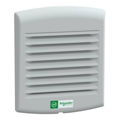 ClimaSys forced vent. IP54, 38m3/h, 230V, with outlet grille and filter G2 - Schneider Electric - NSYCVF38M230PF