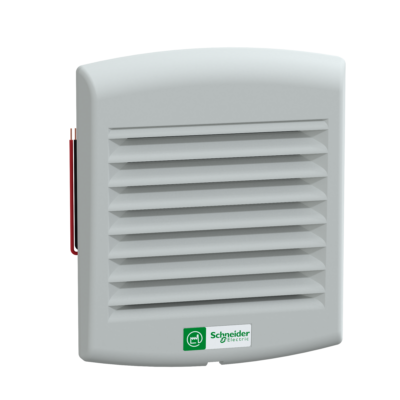 ClimaSys forced vent. IP54, 38m3/h, 24V DC, with outlet grille and filter G2 - Schneider Electric - NSYCVF38M24DPF