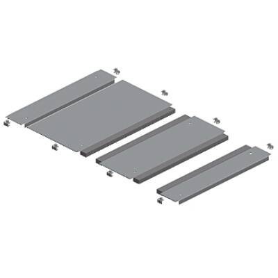 "Two entries cable gland plate, PanelSeT SFN, PanelSet SF, for electrical enclosure W800 D600mm, fixed by clips" - Schneider Electric - NSYEC862