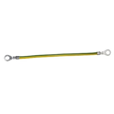 "Earth leads section 6mmÂ², length 160mm, eyelet hole 8,3mm. Packaging unit: 10." - Schneider Electric - NSYEL166D8