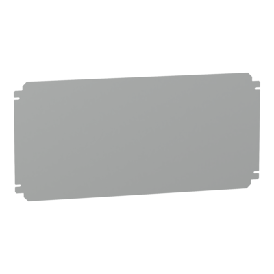 Plain mounting plate H300xW600mm made of galvanised sheet steel - Schneider Electric - NSYMM36SB