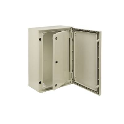 reversible internal door polyester 2 locks grid pattern forPLM108 - Schneider Electric - NSYPAP108G