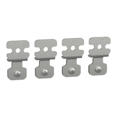 "4 wall fixing brackets in stainless steel AISI 304 for PanelSeT S3X" - Schneider Electric - NSYPFCX