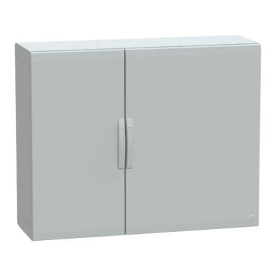 Floor standing enclosure polyester vers.PLA completely sealed 1000x1250x420 IP65 - Schneider Electric - NSYPLA10124G