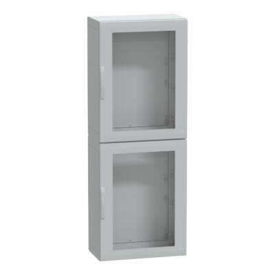 Floor standing encl. polyester vers.PLA compl.sealed 2000x750x420 IP65 glazed - Schneider Electric - NSYPLA2074TG