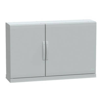 Floor standing encl.polyester vers.PLAZ w/plinth open bottom 750x1250x320 IP54 - Schneider Electric - NSYPLAZ7123G