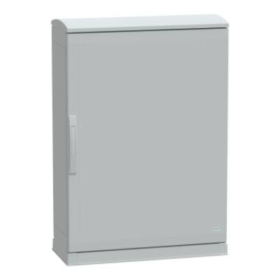 Floor standing encl.polyester vers.PLAZT w/open plinth+canopy 1000x750x320 IP44 - Schneider Electric - NSYPLAZT1073G