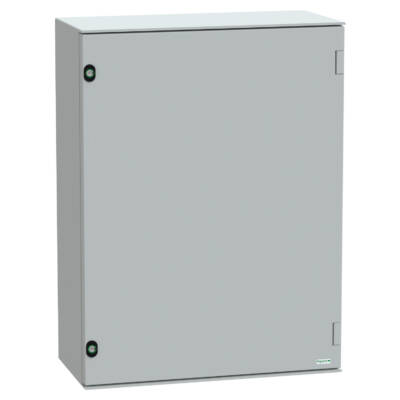 wall-mounting encl. polyester monobloc IP66 H847xW636xD300mm+metal mount.plate - Schneider Electric - NSYPLM86PG