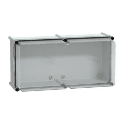 PLS box, polyester rear, transparent PC cover IP65 27x54x23cm - Schneider Electric - NSYPLS2754AG