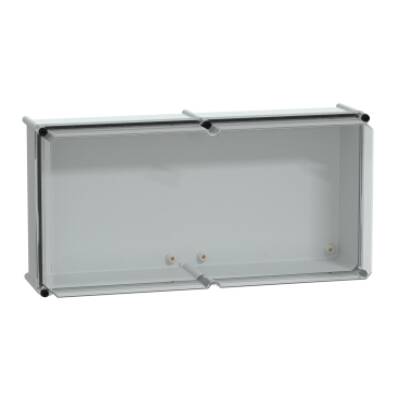 PLS box, polyester rear, transparent PC cover IP65 36x72x23cm - Schneider Electric - NSYPLS3672AG