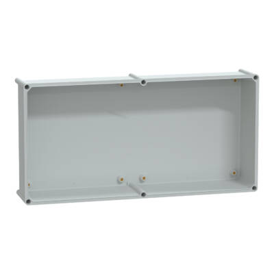 PLS box, polyester rear, transparent PC cover IP65 36x72x23cm - Schneider Electric - NSYPLS3672AG